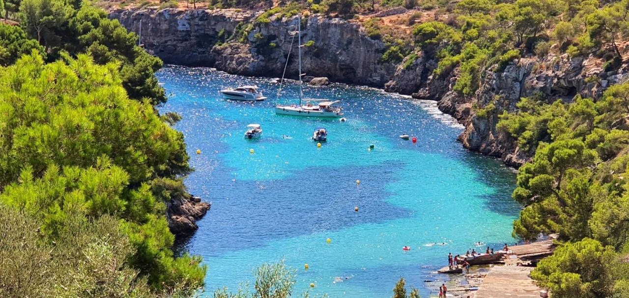 * Casa Del Diamante - Meer- Und Buchtblick Villa * Cala Pi  Luaran gambar