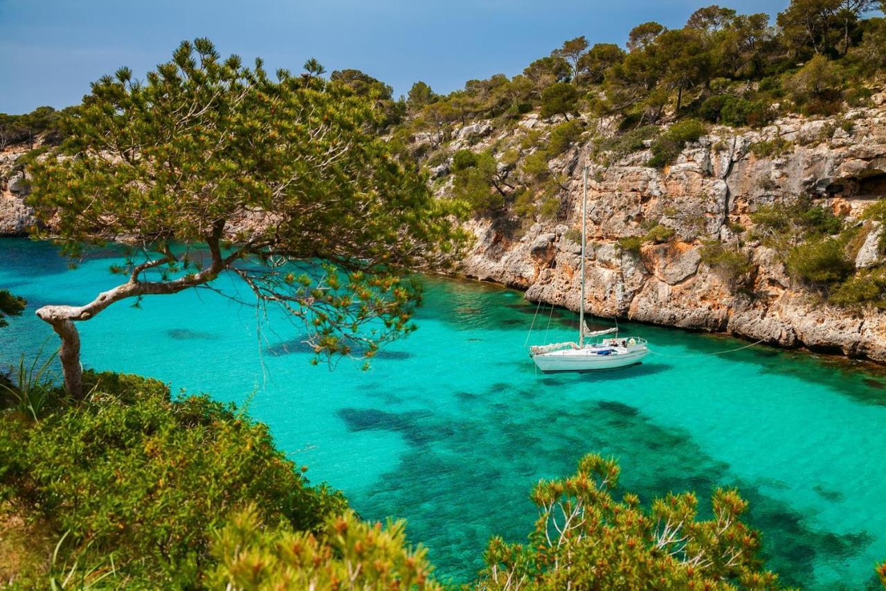 * Casa Del Diamante - Meer- Und Buchtblick Villa * Cala Pi  Luaran gambar