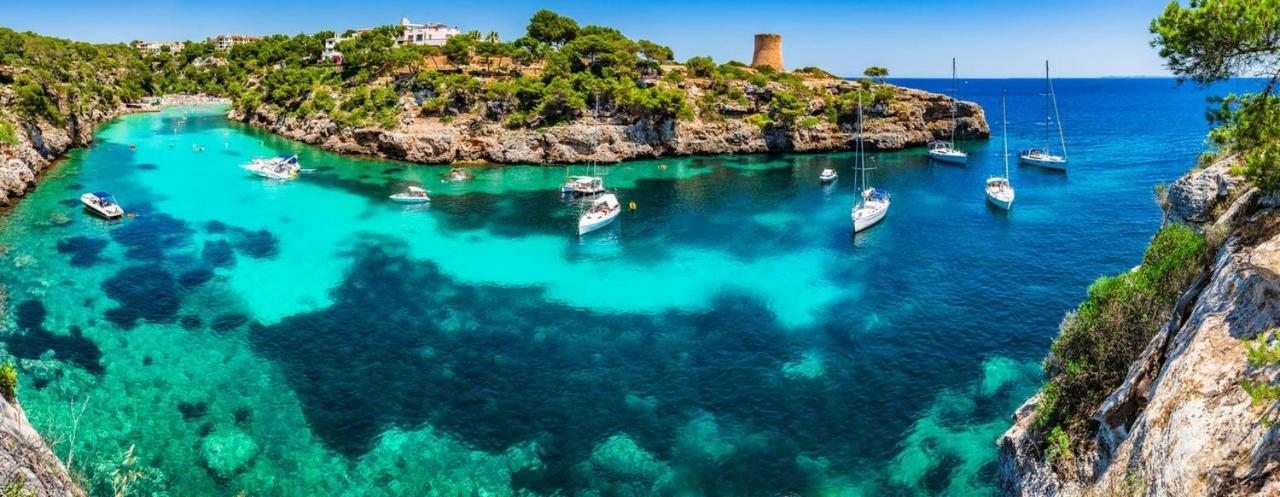 * Casa Del Diamante - Meer- Und Buchtblick Villa * Cala Pi  Luaran gambar